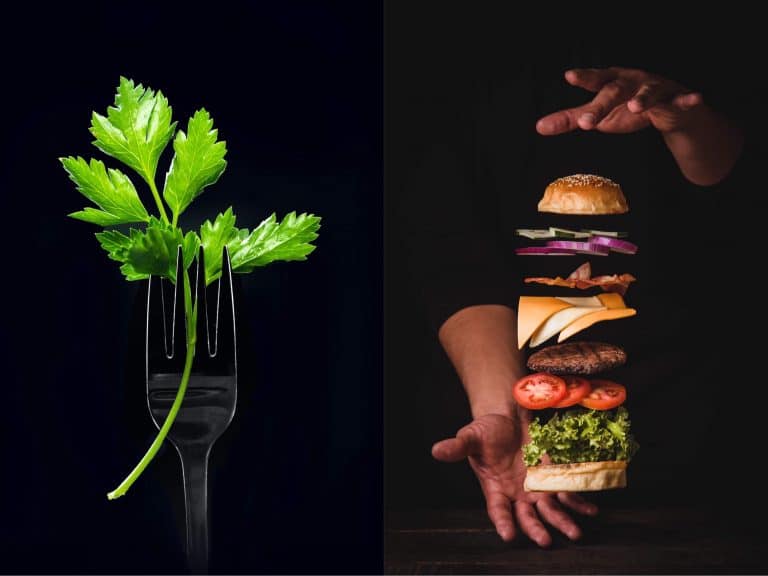 Dieta vegană vs. dieta bazată pe carne/ Pexels