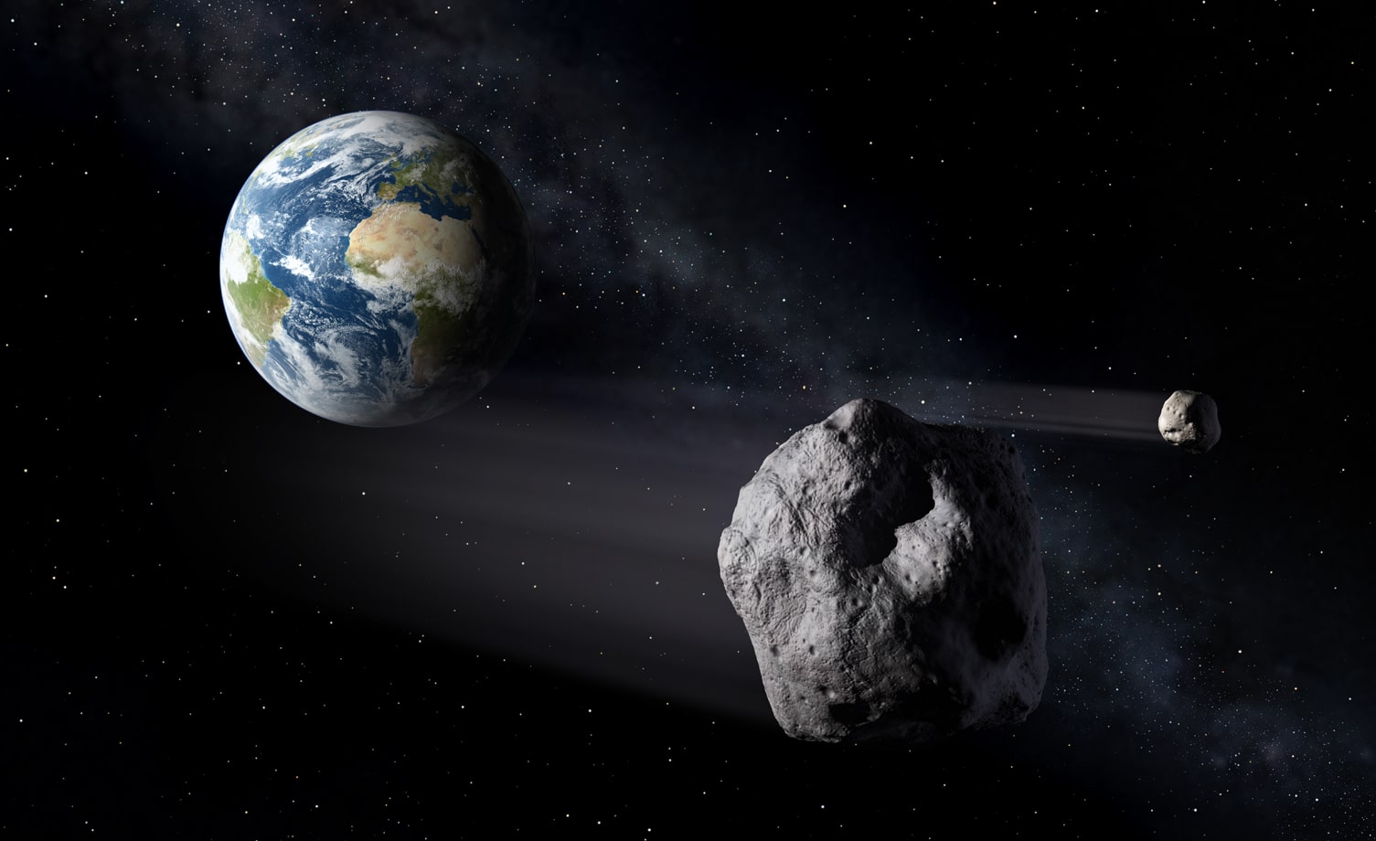 Un asteroid descoperit recent va trece sâmbătă seară prin apropierea Pământului